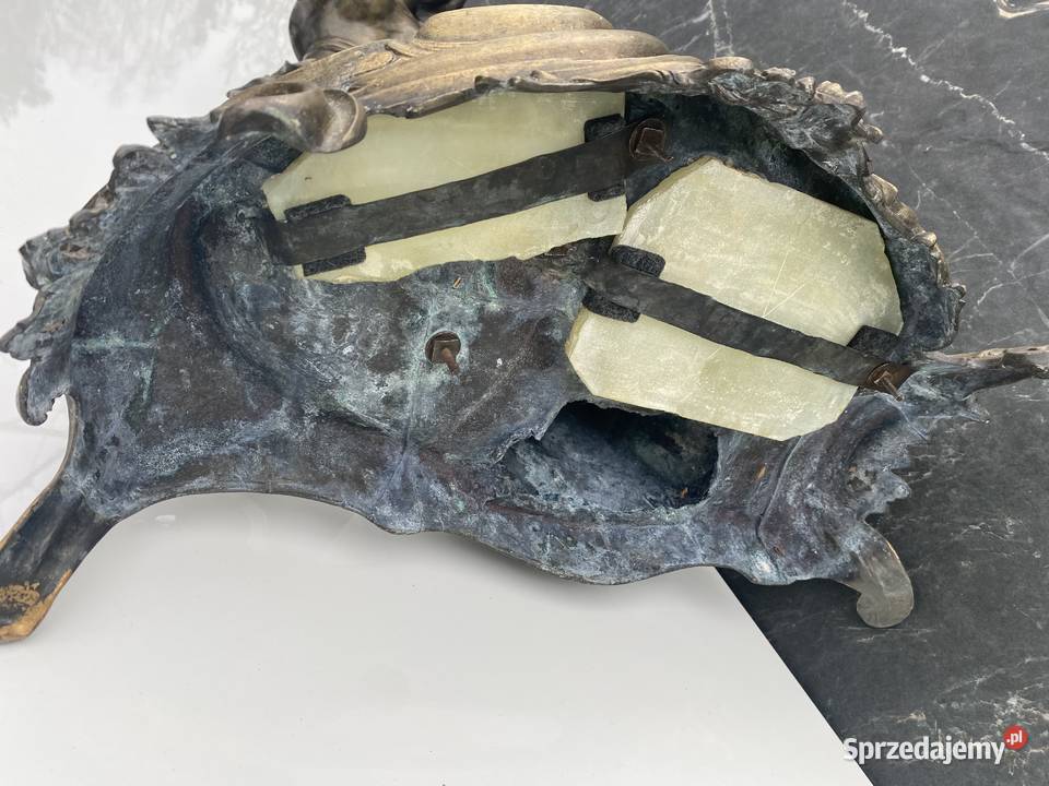 Mosiężny zegar kominkowy wielkopolskie Ostrzeszów sprzedam