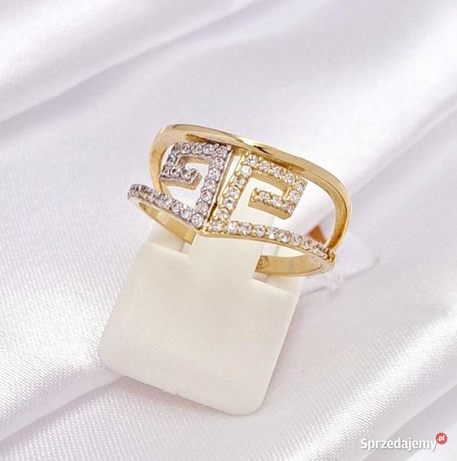 Pierścionek r12 Złoty pr585 Glamour Korona Z717 wielkopolskie Poznań
