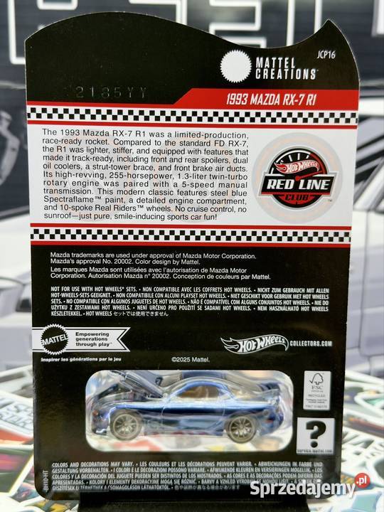 Hot Wheels RLC 1993 Mazda RX7 R1 BOX 23