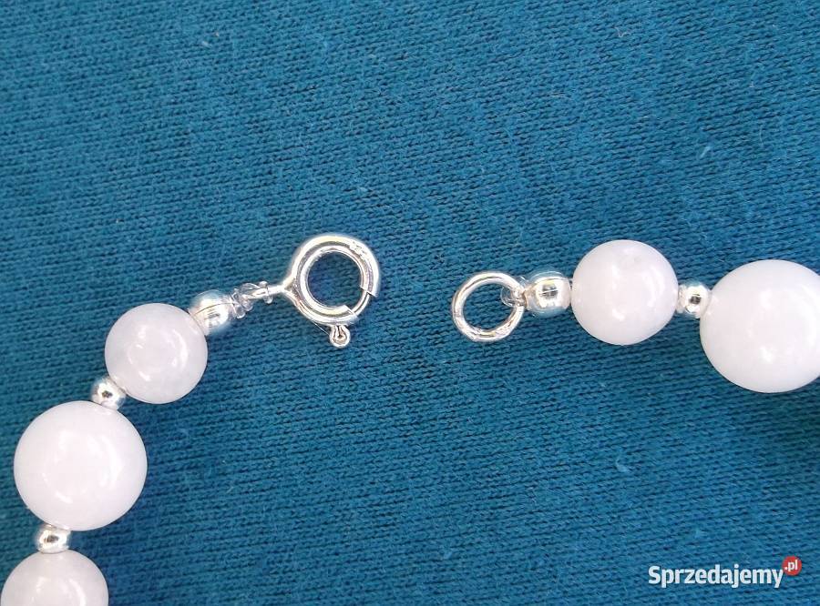 bransoletka z białego jadeitu podlaskie Suwałki