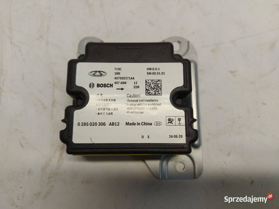 Chery Omoda 5 2024r sterownik moduł airbag