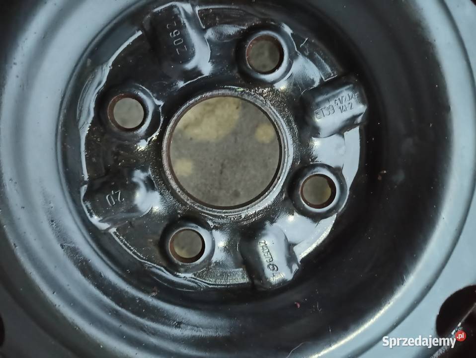 FELGI STALOWE 4X100 Z OPONAMI ZIMOWYMI AYGO lubelskie Milejów-Osada