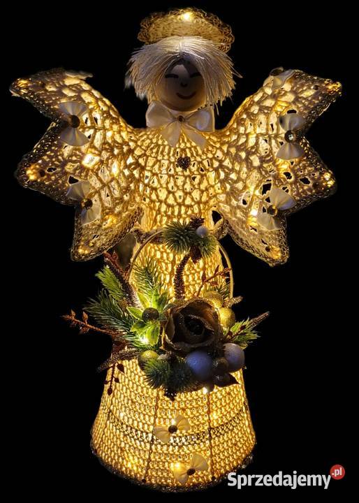 Anioł świąteczny 47 podświetlany małopolskie Krzywaczka sprzedam