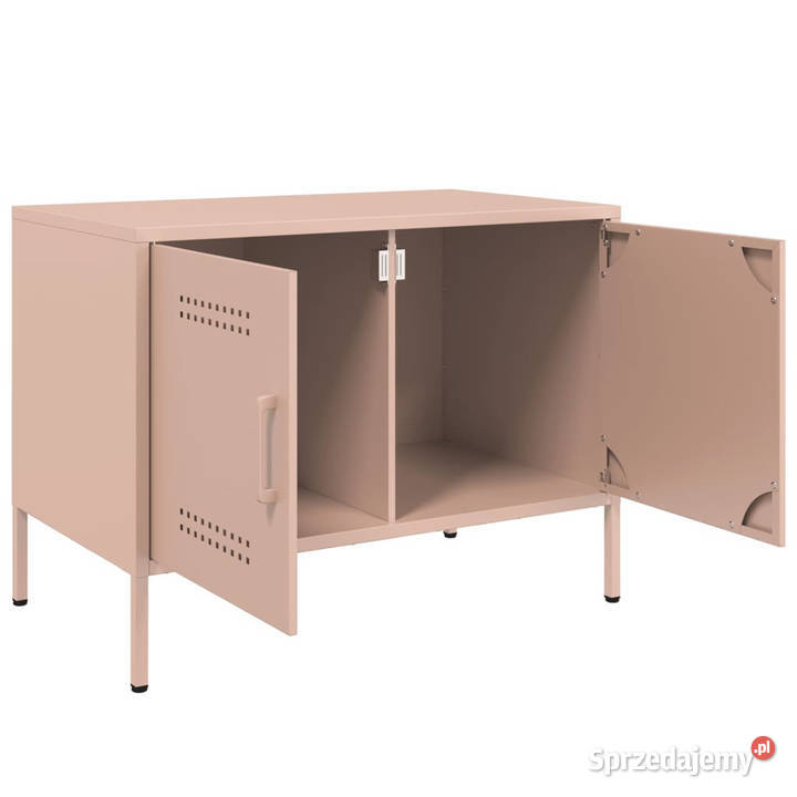 Szafki RTV 2 różowe 68x39x505 stalowe WM842937 Warszawa
