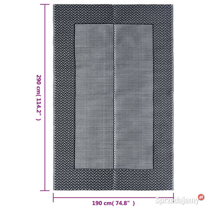 Dywan na zewnątrz szary 190x290 PP WM310415 Pozostałe Warszawa