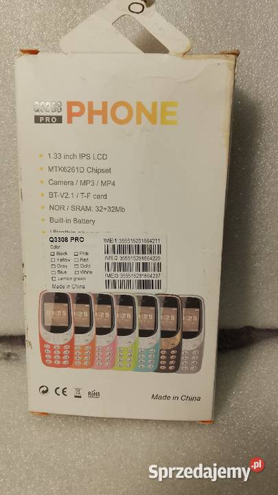 Mini telefon SERVO Bluetooth 3232Mb 3 karty SIM Koronowo