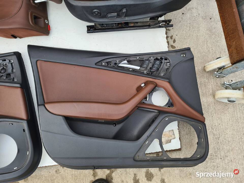 FOTEL FOTELE SKÓRA AUDI A6 C7 SEDAN KOMBI BRĄZ osobowe Przystajń