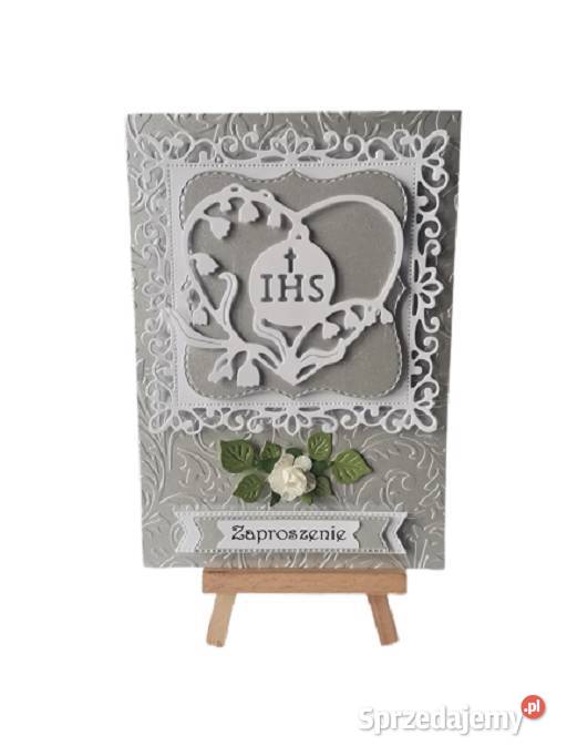 Zaproszenia Komunia Uniwersalne IHS W Sercu B6 Poznań