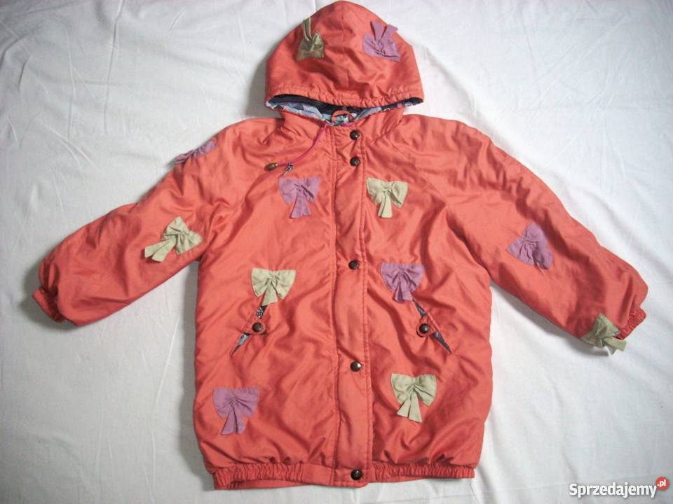 Kurtka Luźna Dzięwczęca Kokardki 128 134 małopolskie Nowy Sącz