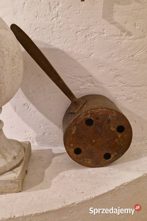 Stary RONDEL GARNEK z rączką z metalumosiądz sprzedam