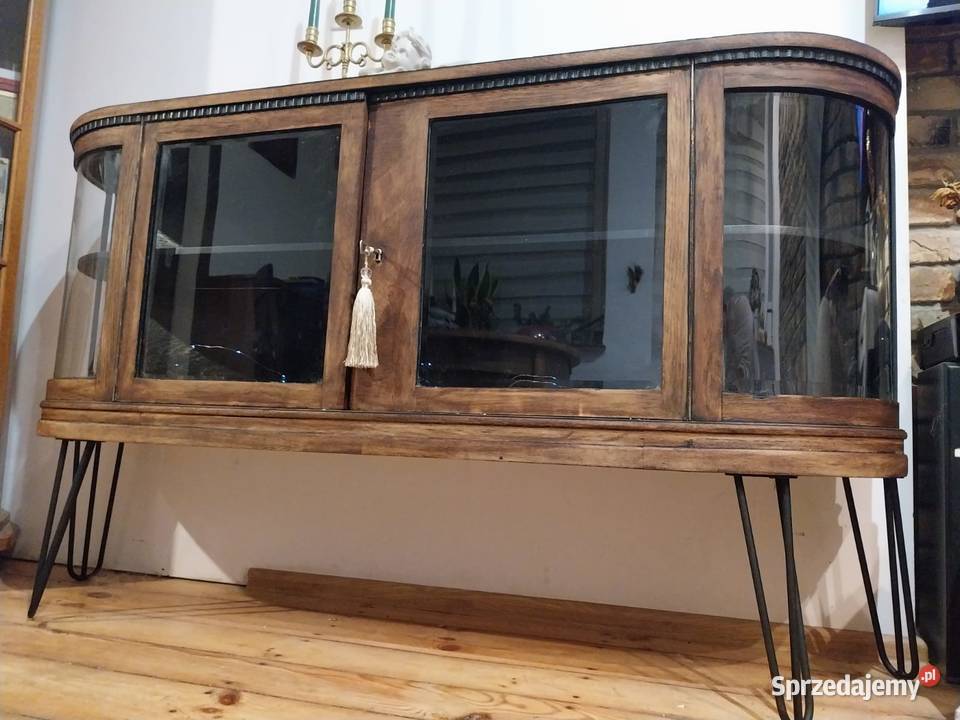 Komoda retro przedwojenna witryna antyk pomorskie Gdańsk