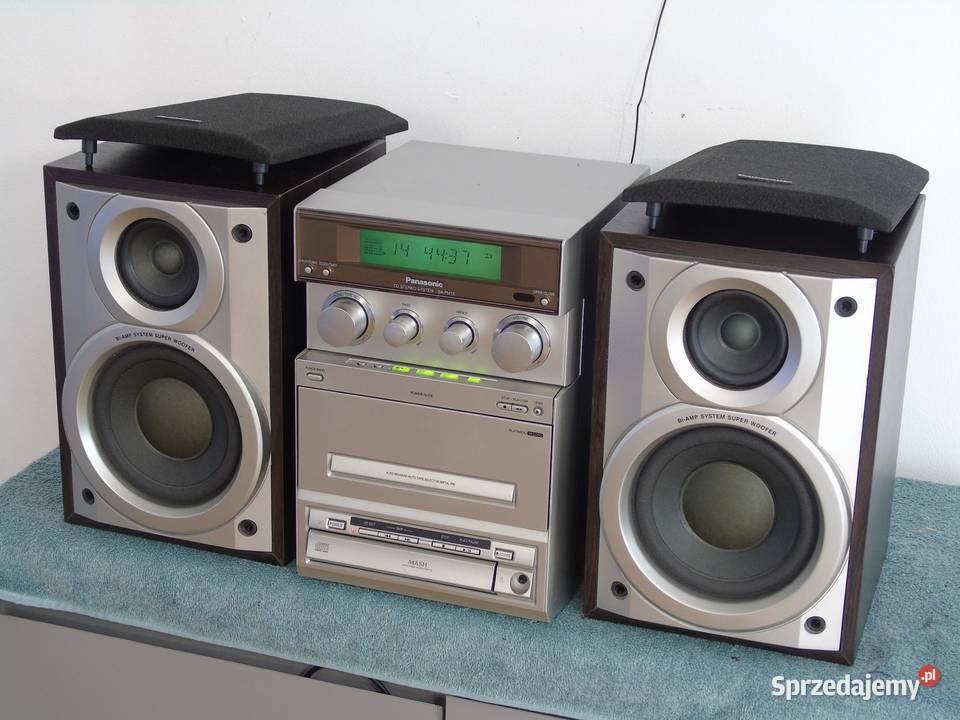 Wieża Panasonic SAPM15 kolumny CD AUX radio Jasło