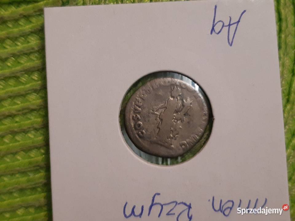 moneta srebrna denar Cesarstwa Rzymskiego cesarz Numizmatyka Łomża