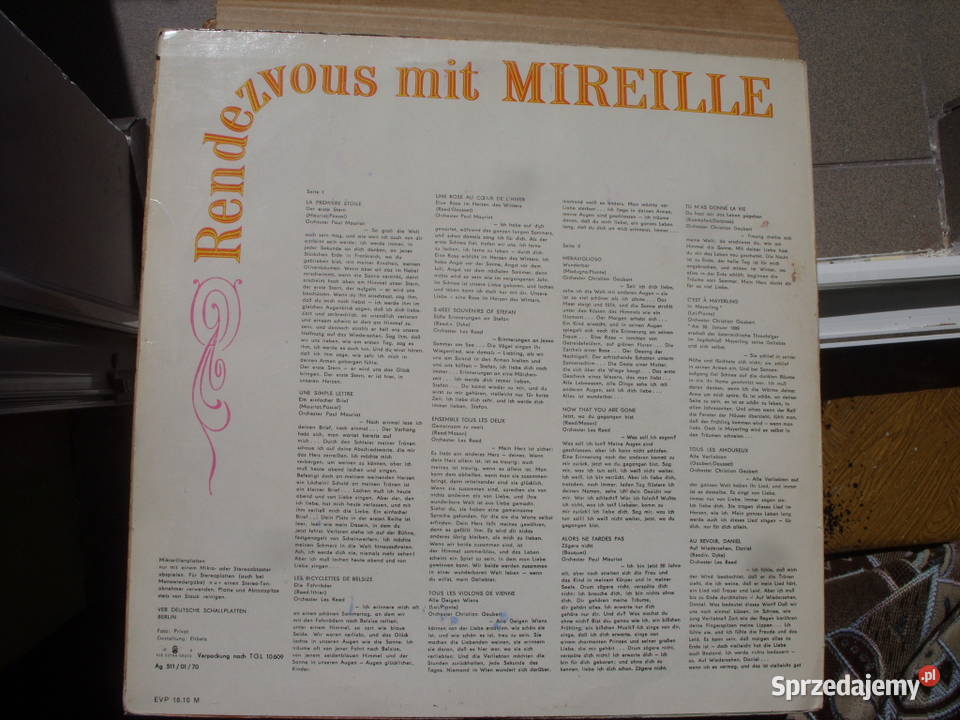 Winyl LP MIREILE MATHIEURANDEUZ VOUS AMIGA 8 55 Wołów