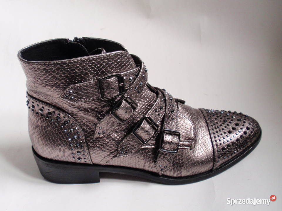 Botki damskie srebrne Star Collection EUR 40 inna Kielce
