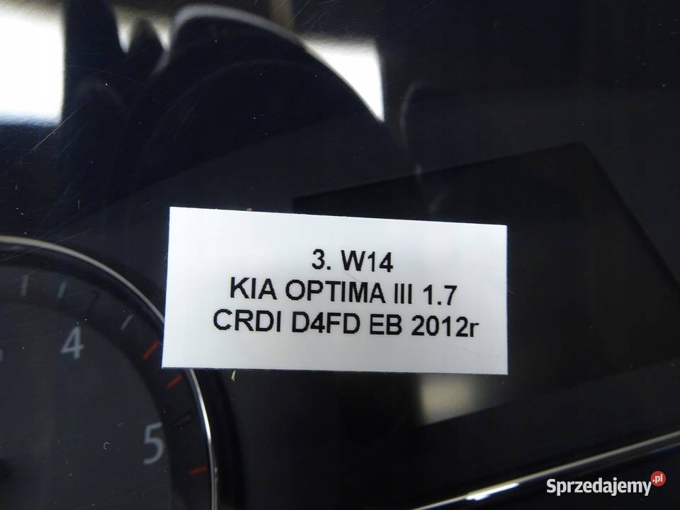 LICZNIK ZEGARY 940112T750 KIA OPTIMA III 17 CRDI