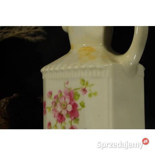 Franz Prause NiederSalzbrunn porcelanowy dzbanek Porcelana i szkło