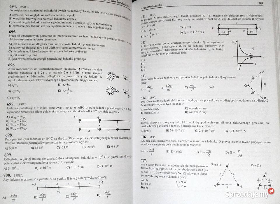 Fizyka Wybór testów z egzaminów 1973 1999 Rok wydania 2000 Chełm