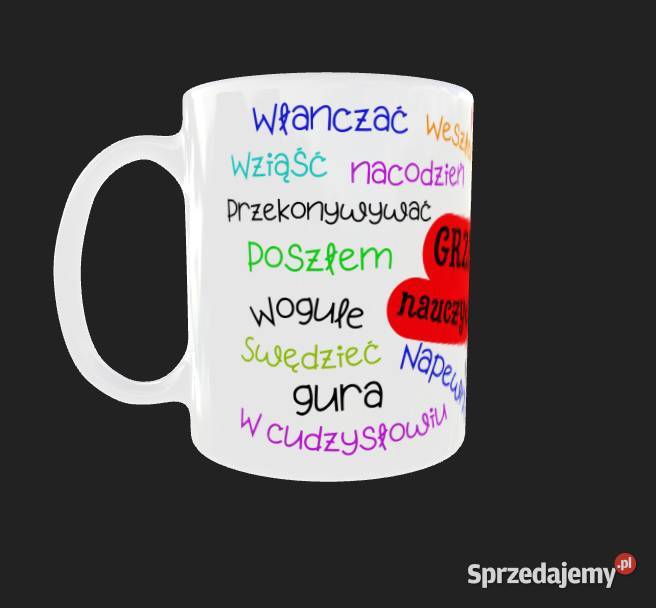 Grzeszny Kubek z błędami prezent Nauczycieli Kubki Warszawa sprzedam
