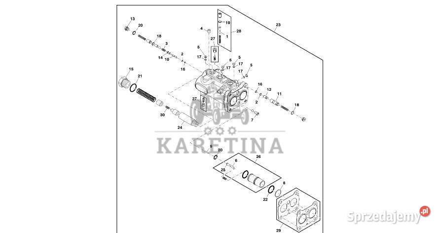 John Deere 9470RX Zestaw tłoka RE344611 Hamulec Jastrzębniki