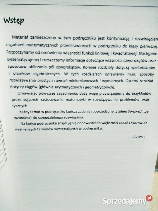 Matematyka Pazdro 2 ponadgimnazjalne Warszawa