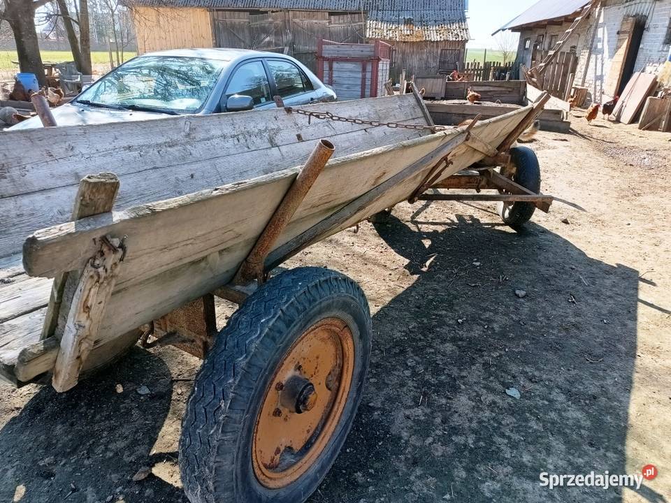 Wóz stalowodrewniany do ciągnika Jelanka