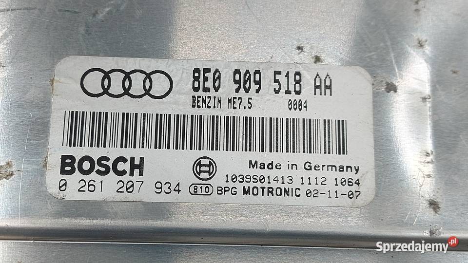 AUDI A4 B6 18 T komputer sterownik silnika świętokrzyskie