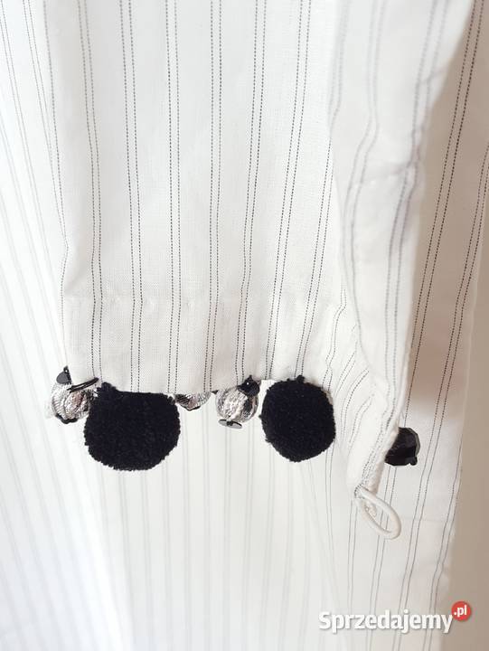 Nowa tunika indyjska S 36 biała bawełna w paski Szczecin