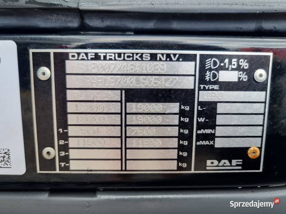 DAF LF Plandeka Firanka Gwarancja nowy Plandeki sprzedam