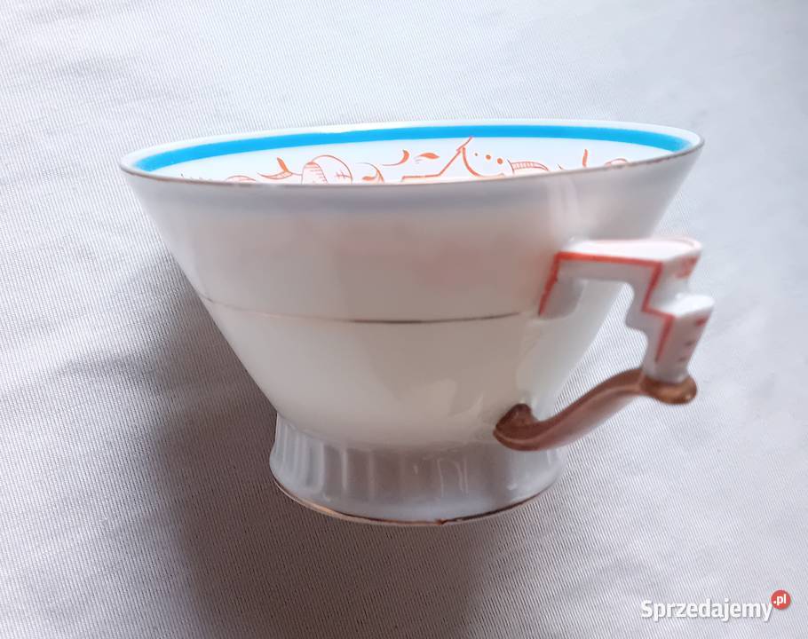 Filiżanka art deco Hutschenreuther Arzberg Porcelana i szkło wielkopolskie Koźminek