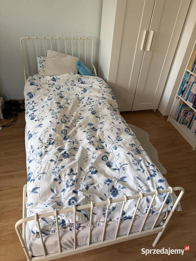 Łóżko białe rosnące z dzieckiem IKEA MINNEN Suchy Las