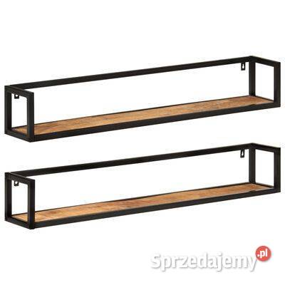 vidaXL Półki ścienne 2 110x17x17 lite drewno Warszawa