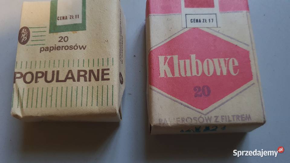 paczki papierosach prl Radom