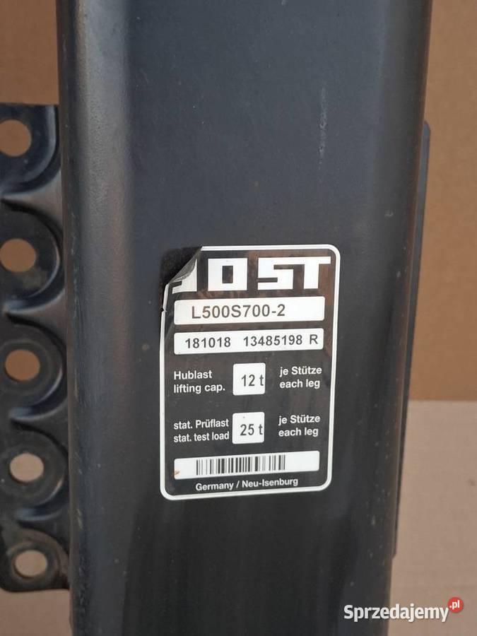 JOST ŁAPY PODPORY NACZEPY NOGI STOPY ŁAPA lubuskie Bieleń