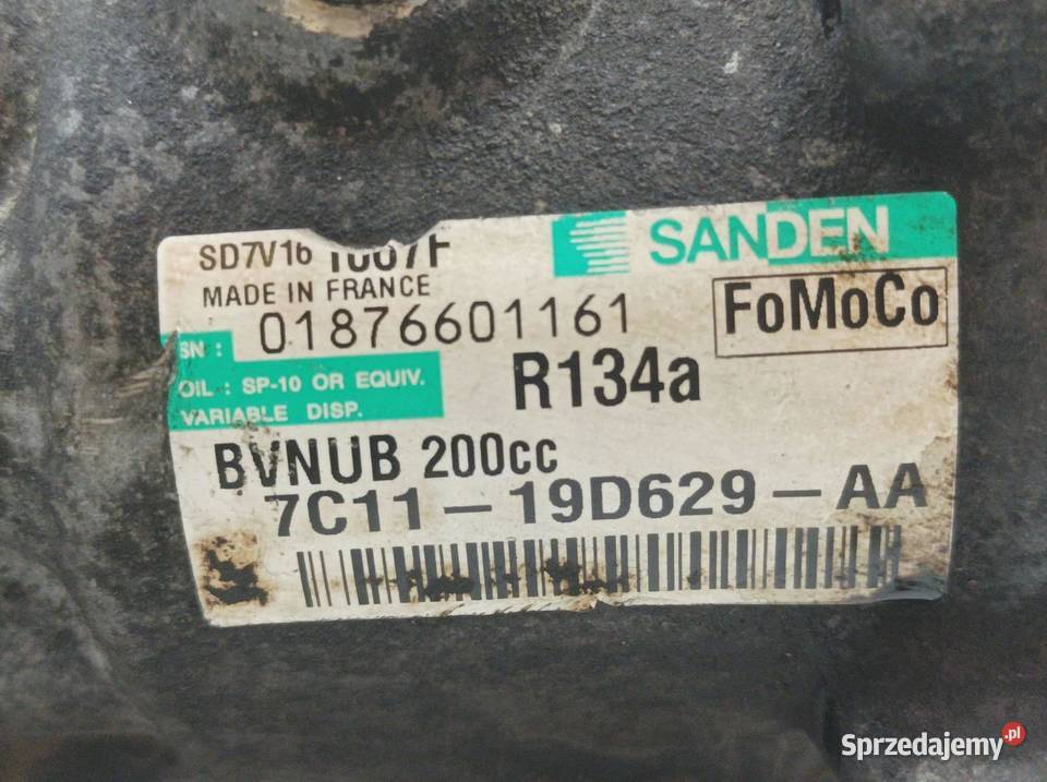 SPRĘŻARKA KLIMATYZACJI 7C1119D629AA 11 8V Rok produkcji 2006