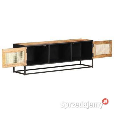 Szafka pod TV 120x30x40 drewno mango i naturalna mazowieckie Warszawa