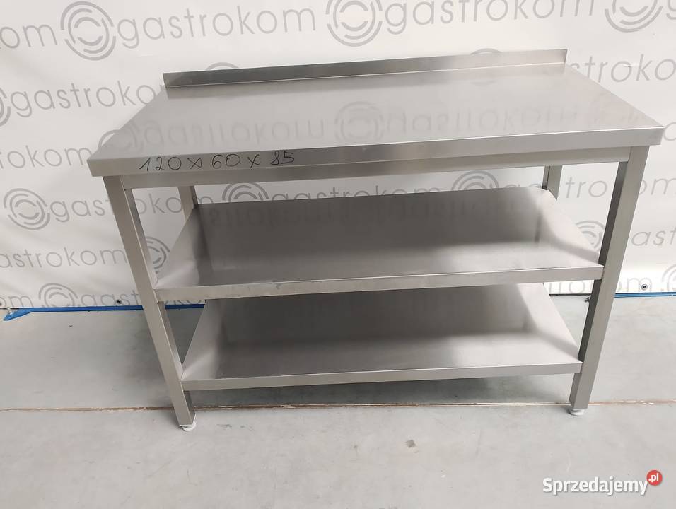 Stół z 2 półkami 120x60x85 Wrocław