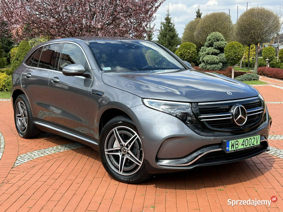 Mercedes EQC 400 AMG 4Matic Salon Gwarancja Stan wielofunkcyjna kierownica Widełki