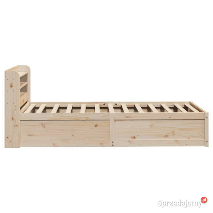 Rama łóżka z wezgłowiem lite drewno sosnowe Łóżka mazowieckie sprzedam