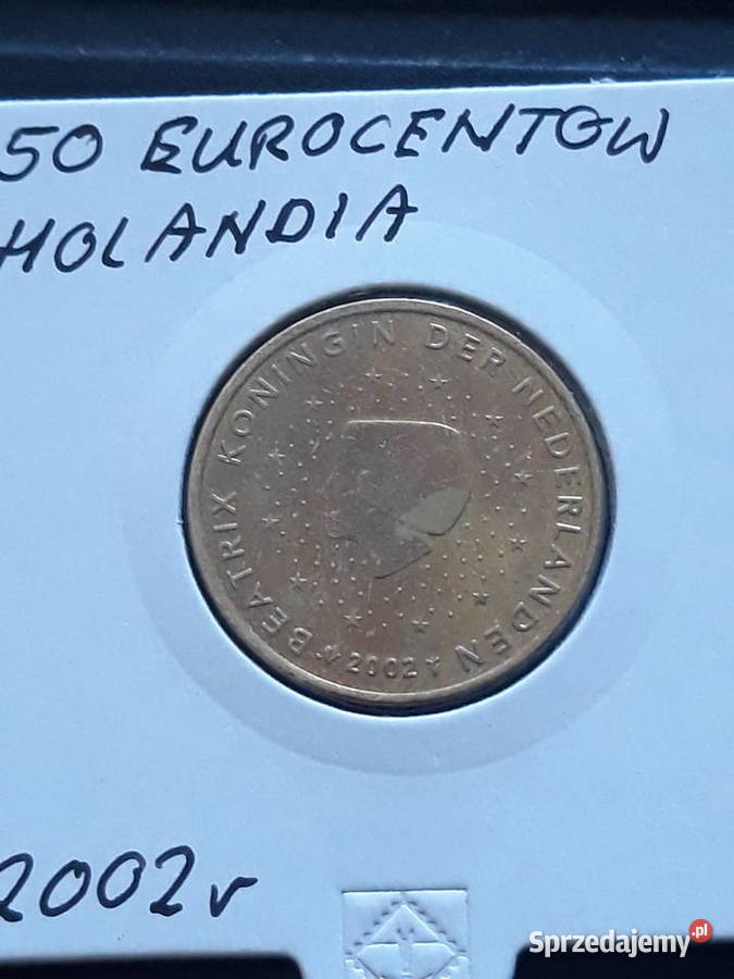 50 Eurocentów Holandia 2002 r wielkopolskie Konin