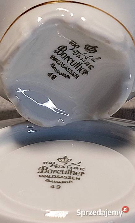 Bareuther Waldsassen Trio Filiżanka Spodek I Sugajenko