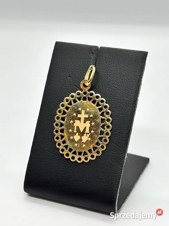 Nowa Złota zawieszka pr 585 149g Matka Boska Wisiorki Elbląg