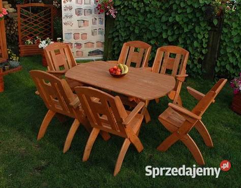 Meble ogrodowe drewniane składane meble tarasowe sprzedam