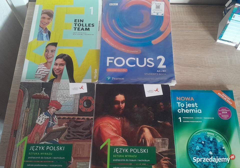 Podręczniki 1 klasa Licem i Technikum wielkopolskie Szamotuły