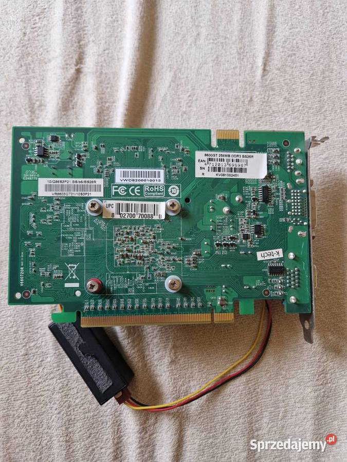 Karta graficzna Geforce 8600GT PCIe 256MB DDR3 łódzkie Łódź sprzedam