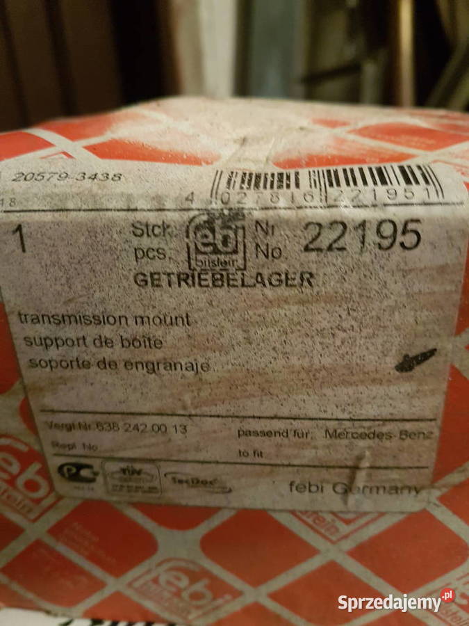 Poduszka skrzyni vito febi bilstein 22195 Nowy Sącz sprzedam
