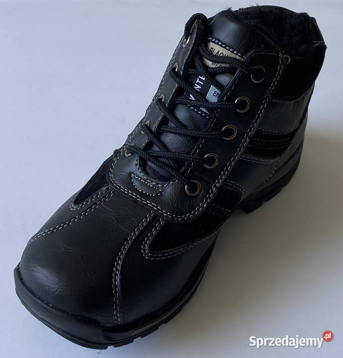 Czarne młodzieżowe ocieplane buty rozmiar 36 Żyrardów