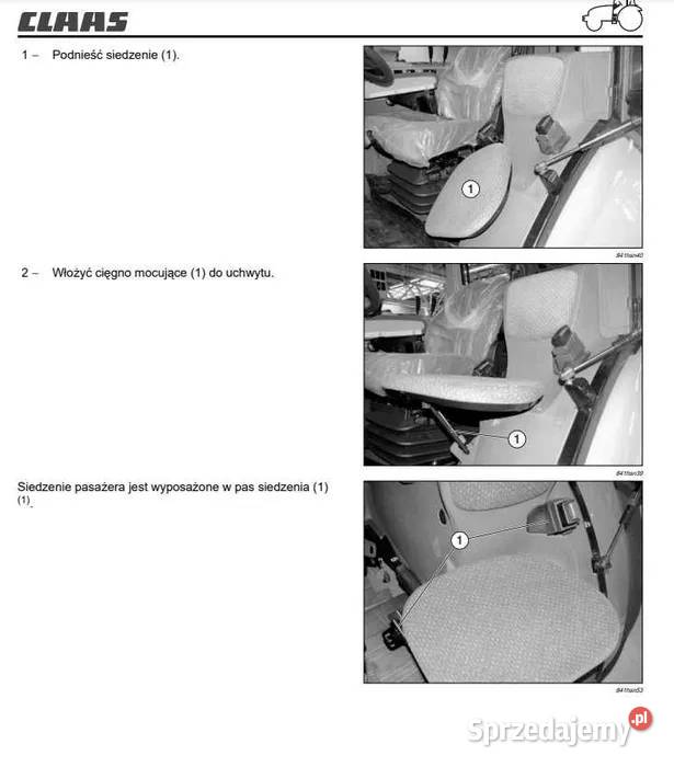 Instrukcja obsługi Claas ARION 640630620610 Zduńska Wola