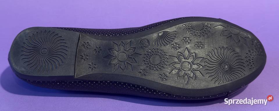 Czarne baleriny połysk rozmiar 36 BAL9