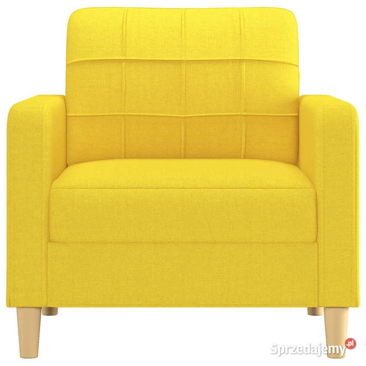 Fotel jasnożółty 60 obity tkaniną WM359080 Warszawa sprzedam